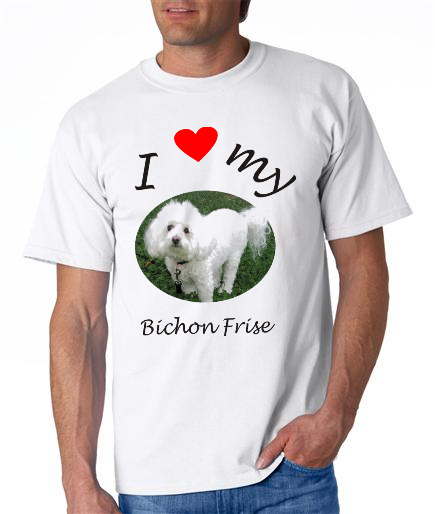Dogs - Bichon Frise Picture on a Mens Shirt